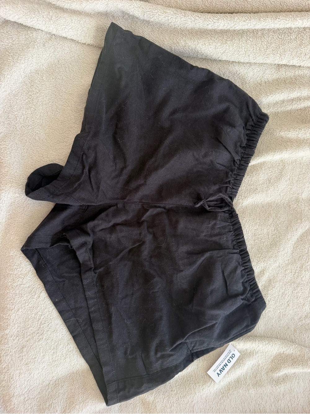 Old Navy Black Girls Drawstring Elastic Waist Shorts
